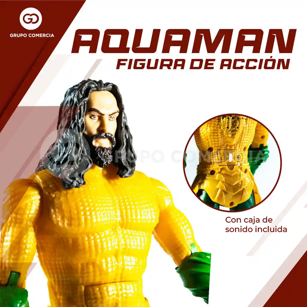 Figura Articulada Coleccionable Avengers Aqua Man 30 Cm