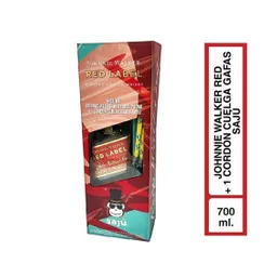 Combo Johnnie Walker Red Label 700 Ml + Cordon Cuelga Gafas Saju