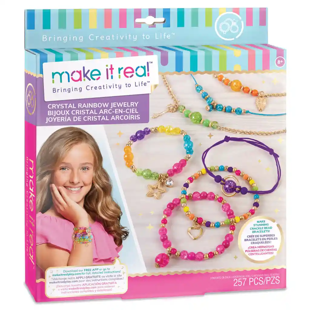 Kit Para Hacer Pulseras Manillas Anillo Juguete Para Niñas