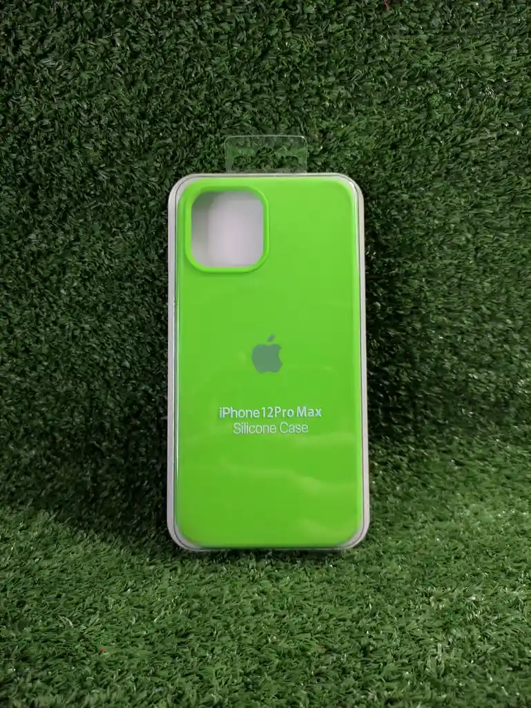 Iphone 12 Pro Max Forro Protector| Silicone Case | Verde Neon | Iphone | Carcasa | Funda | Anti Humedad