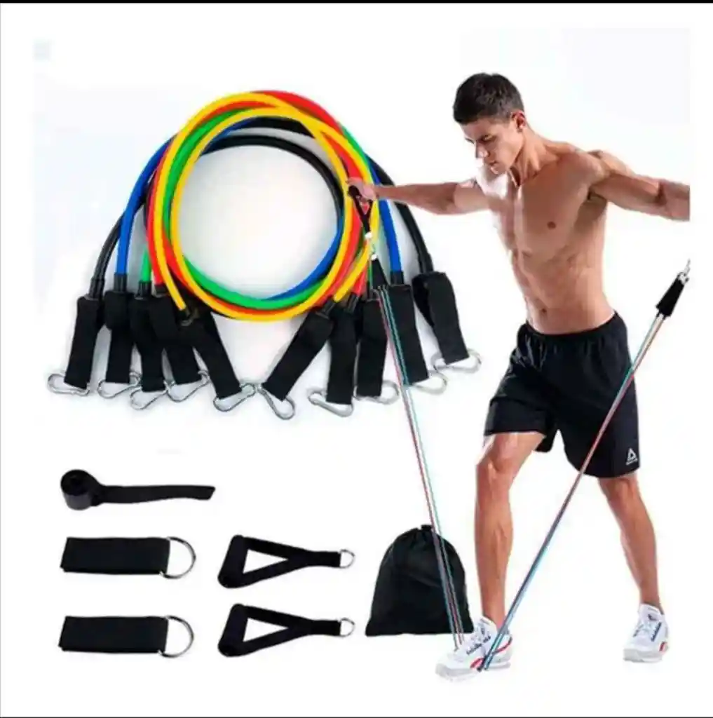 Bandas Elasticas Kit Teratubos Set X5 Ejercicio