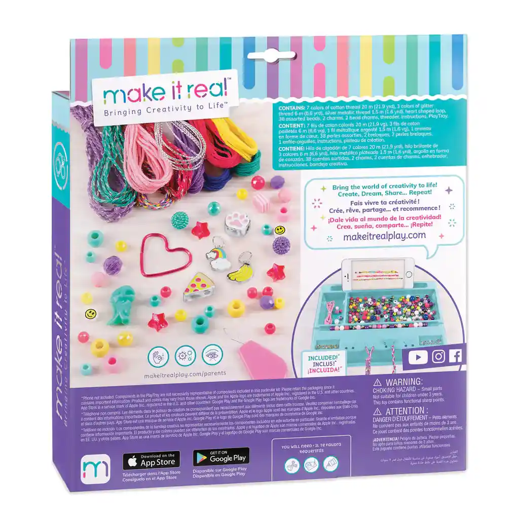 Kit Para Hacer Pulseras Figuras Colores Juguete Para Niñas