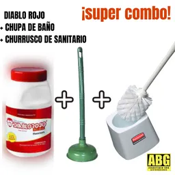 ¡¡super Combo!! Diablo Rojo + Chupa + Churrusco De Sanitario.