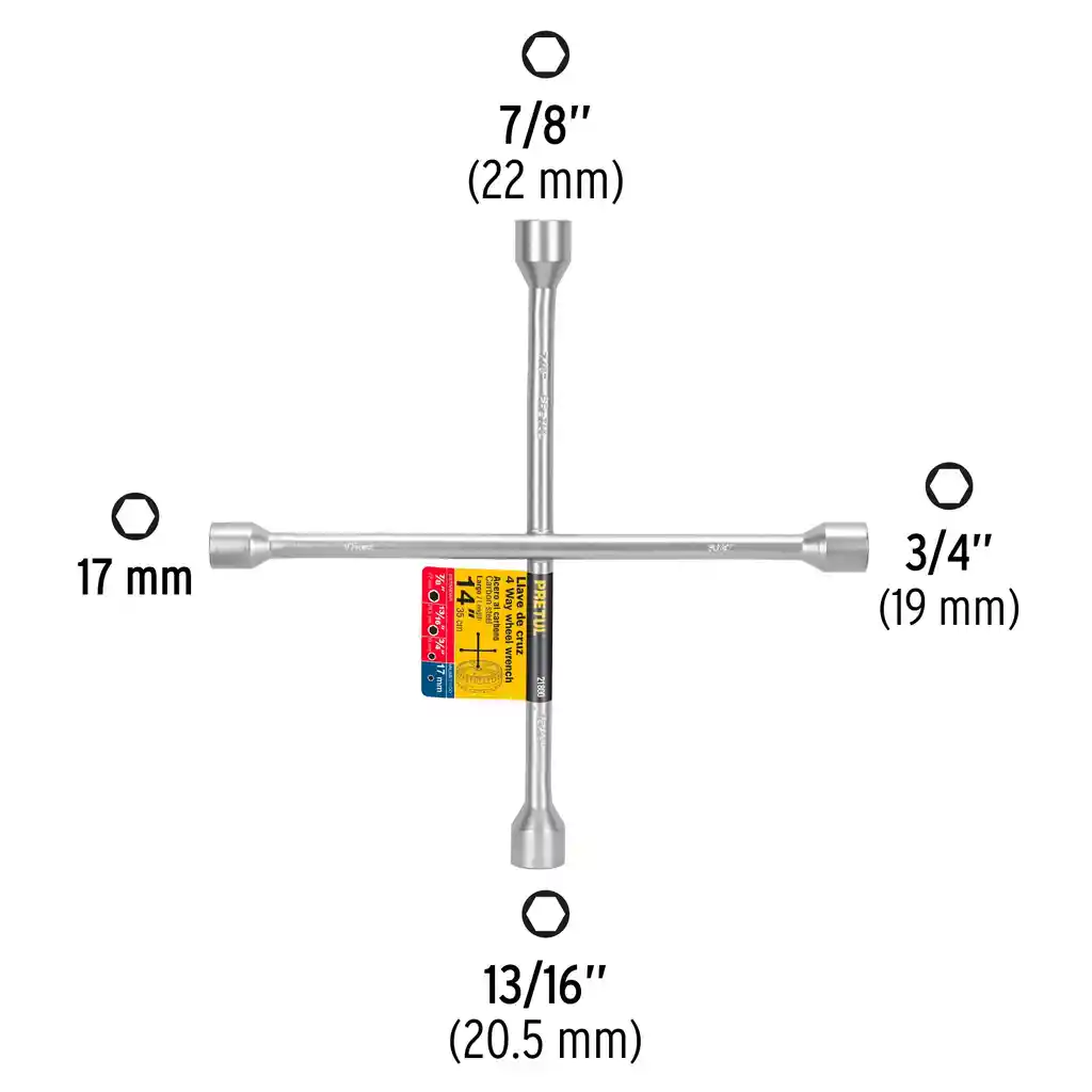 Cruceta 14" Galvanizada, Pretul