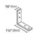 4 Unidades Escuadra Esquinera Soporte 1 1/2"