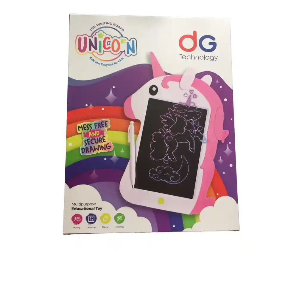 Tableta Escritura Dibujo Infantil Unicornio Lcd