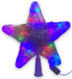 Estrella De Navidad Grande Luces Multicolor Cable Siliconado Decoracion Adorno