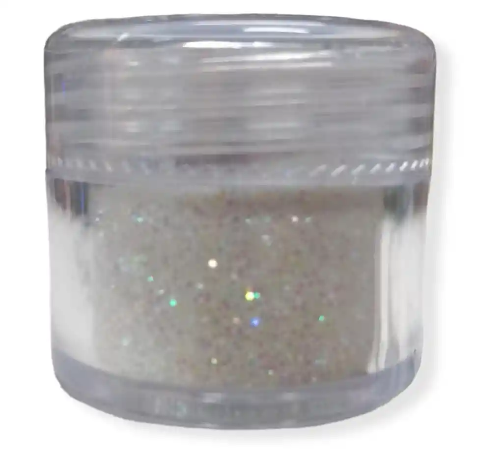 Glitter Para Uñas Blanco