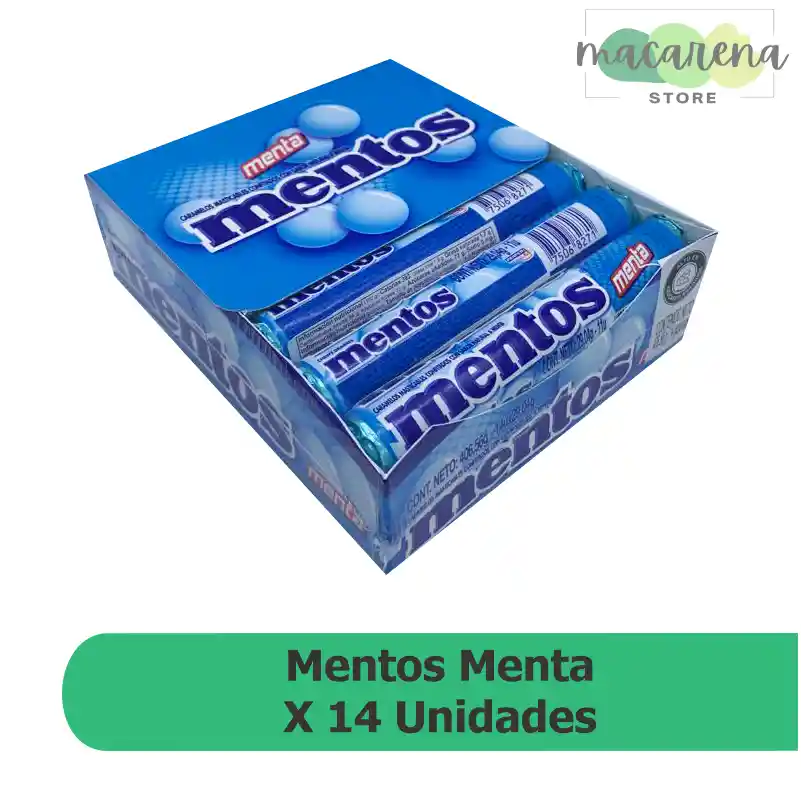 Mentos Menta X14und 406g