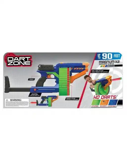 Dart Zone Magnum X2 Superdrum Dart Blaster