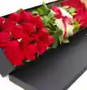 Ramo Rosas En Caja De Lujo, San Valentin