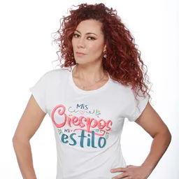 Camiseta "mis Crespos Mi Estilo" (blanca)