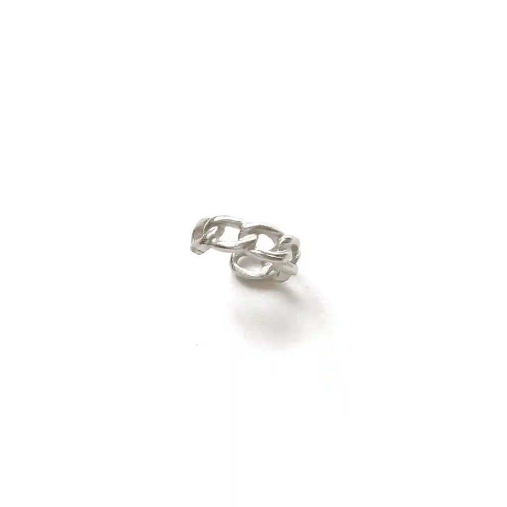 Earcuff Eslabon Plata