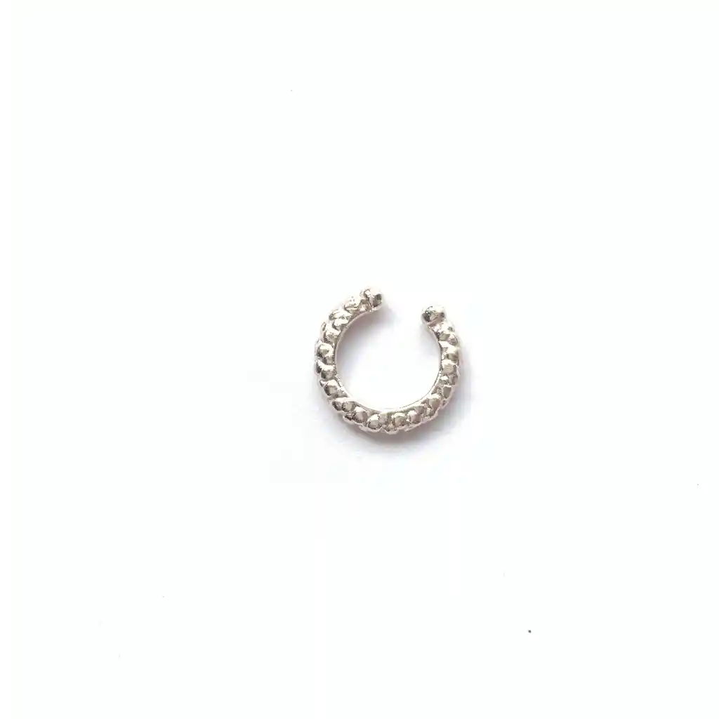 Earcuff Burbujas Plata