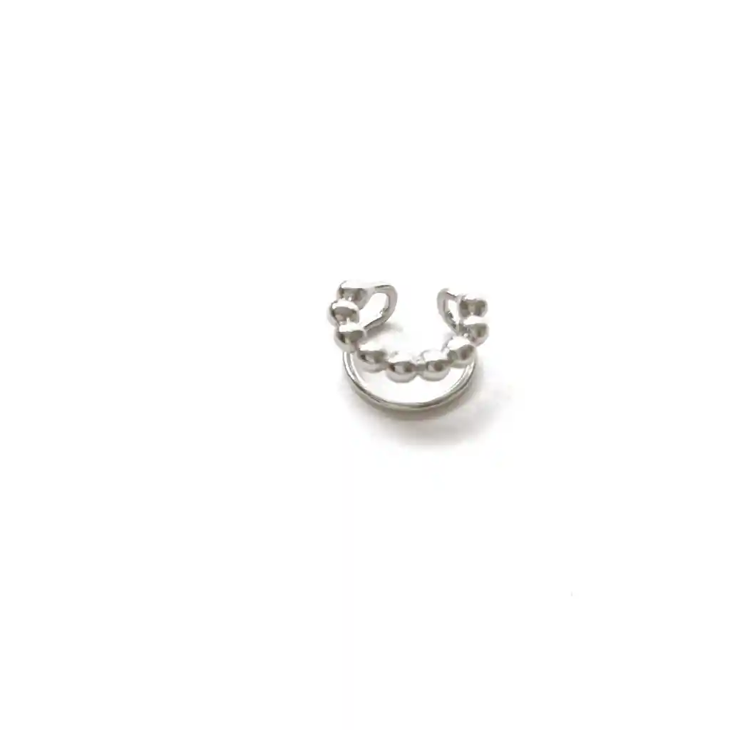 Earcuff Esferas Plata