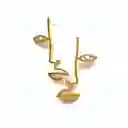 Aretes Bia Silueta Oro