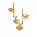 Aretes Bia Silueta Oro