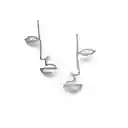 Aretes Bia Silueta Plata