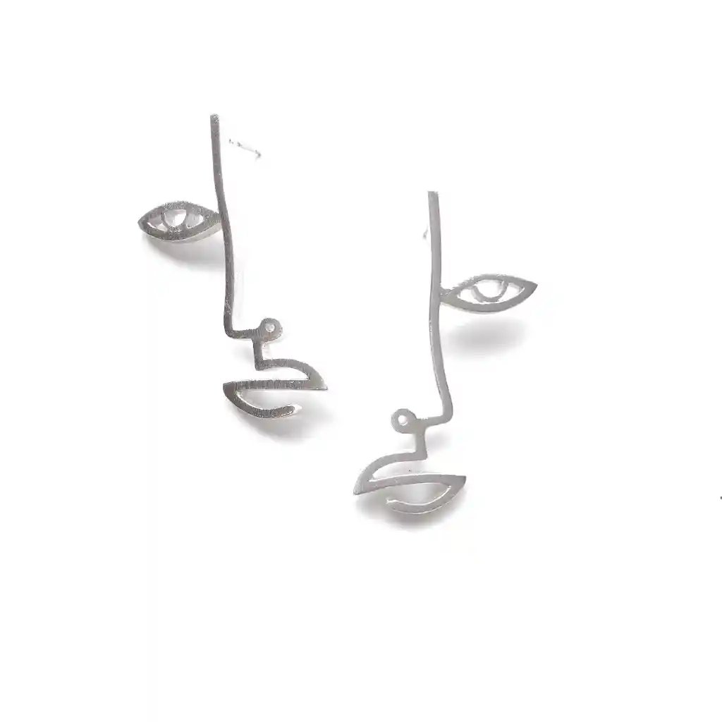 Aretes Bia Silueta Plata