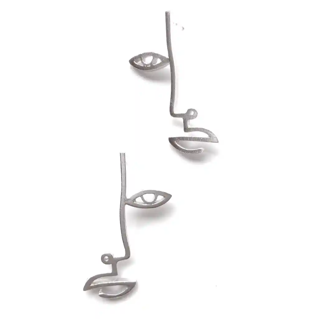 Aretes Bia Silueta Plata