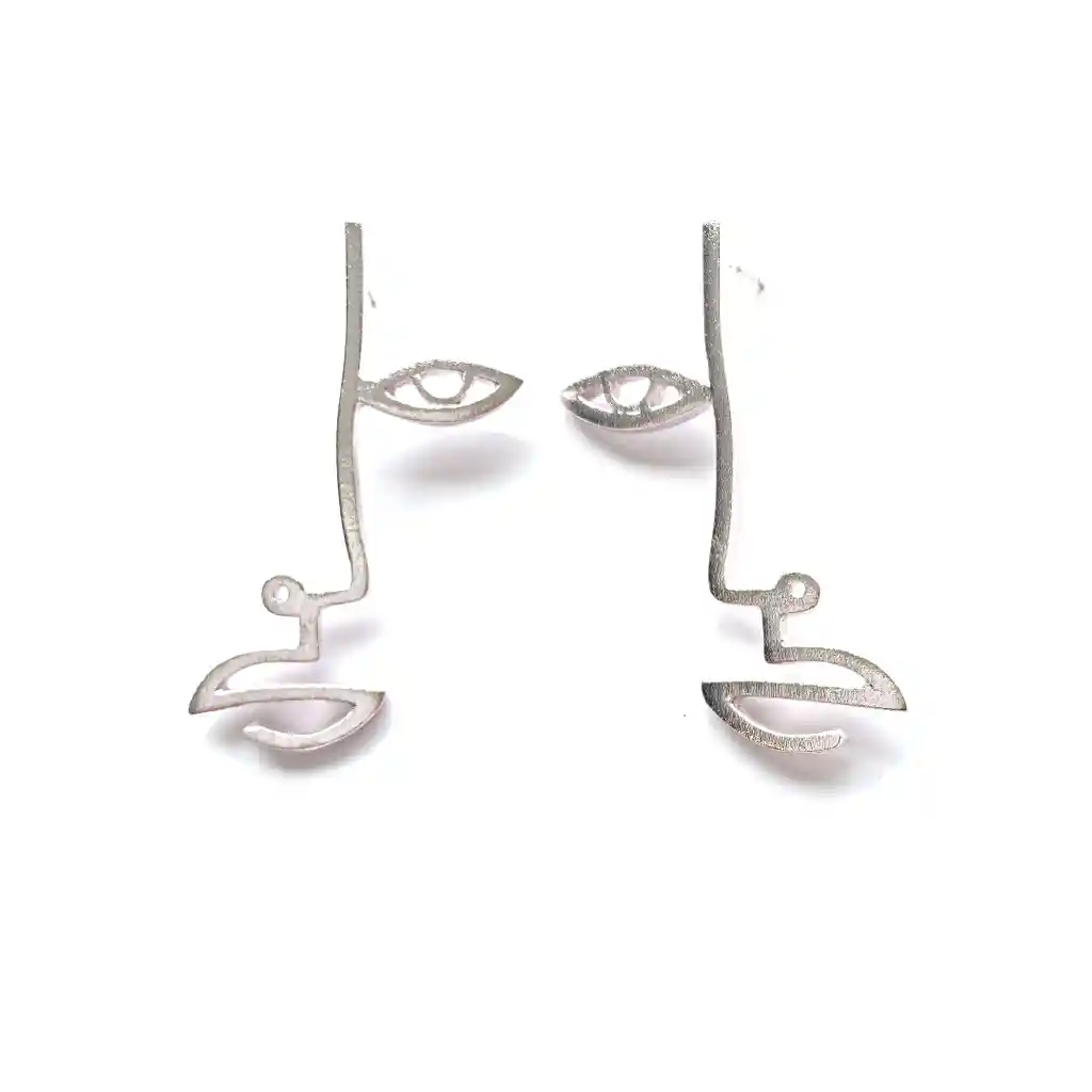 Aretes Bia Silueta Plata