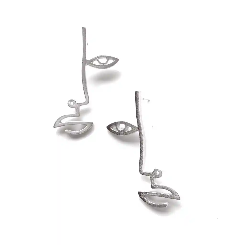Aretes Bia Silueta Plata