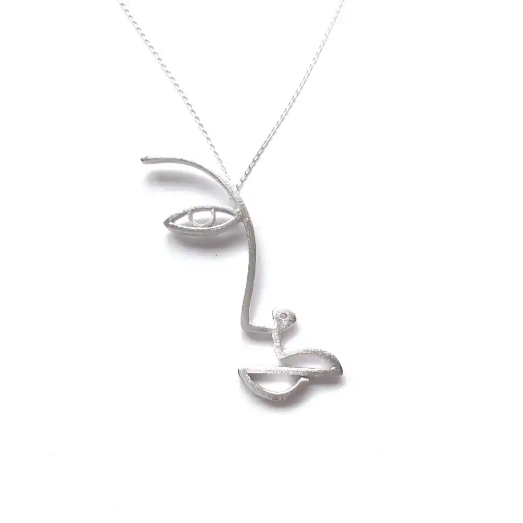 Collar Bia Silueta Plata