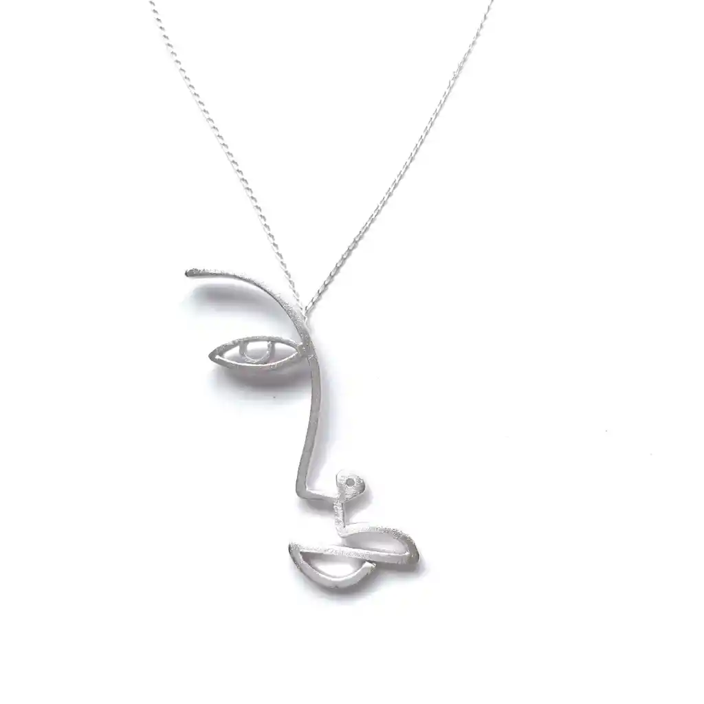 Collar Bia Silueta Plata