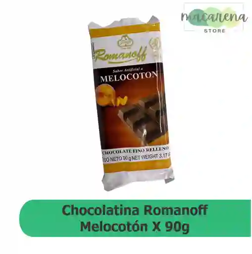 Romanoff Chocolatina 90g Durazno
