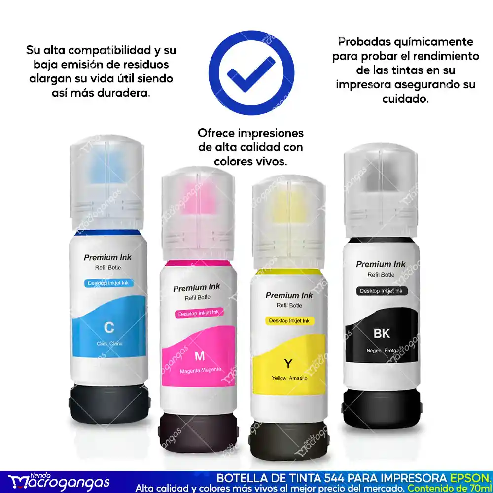 Kit De Tinta Premium Ink 544 70ml