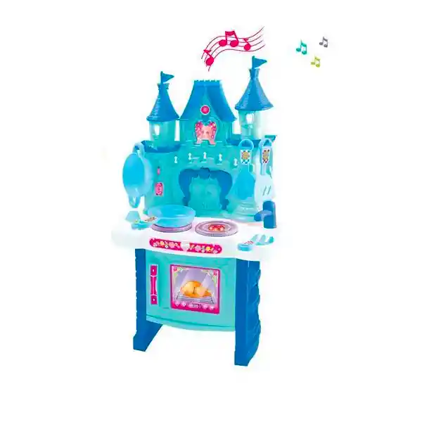 Cocina Blue Castle Con Luces Y Sonido