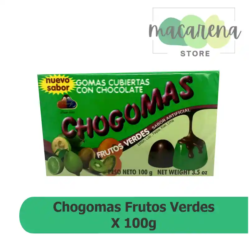 Chocogomas Frutos Verdes 100g