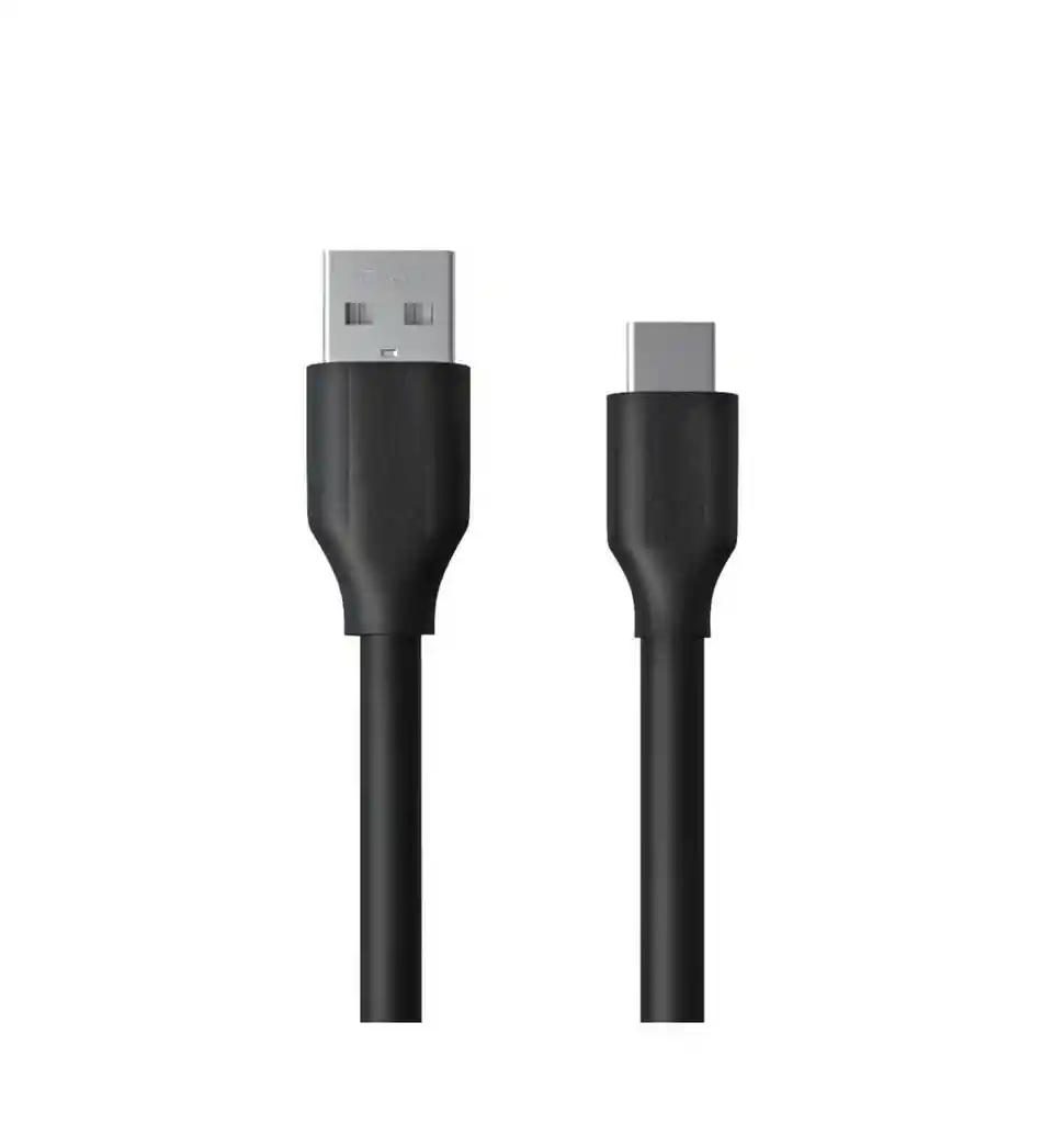 Cable Datos Carga Rápida Usb Tipo C Para Celulares 1 Metro Negro