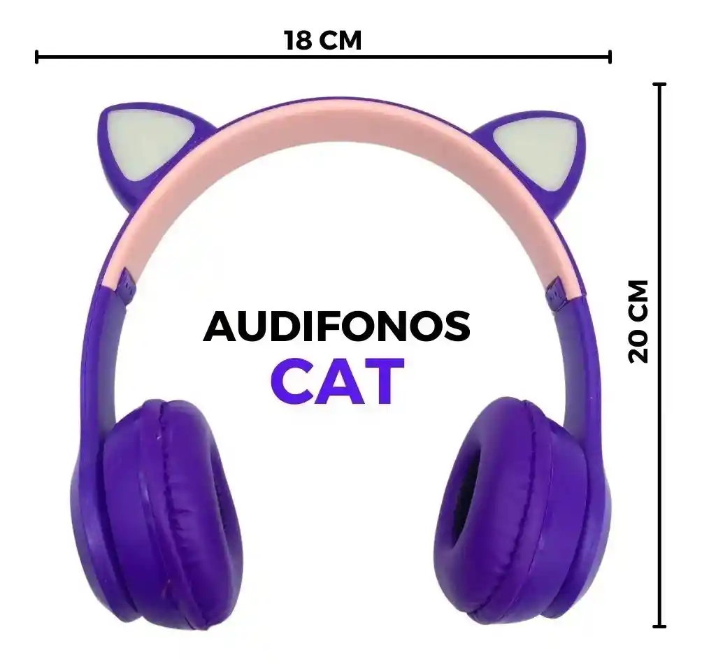 Diadema Orejas De Gato Con Luces Led Y47