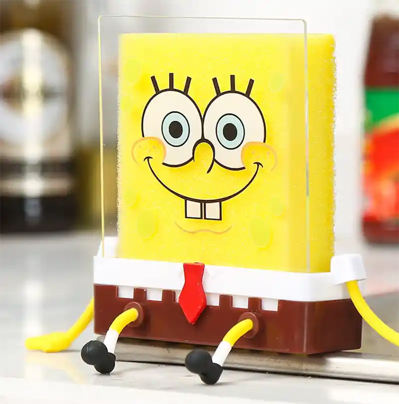 Soporte De Esponjas De Dibujos Animados Escurridor Para Cocina | Bob Esponja