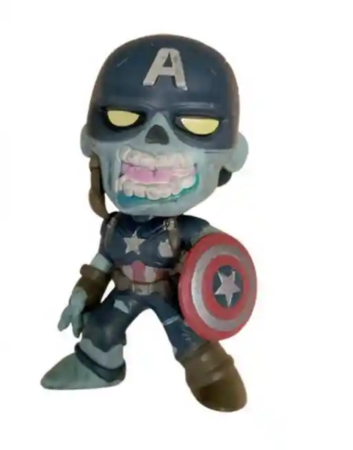 Mini Figura De Vinilo Mystery De Funko Llc Capitan America Zombie