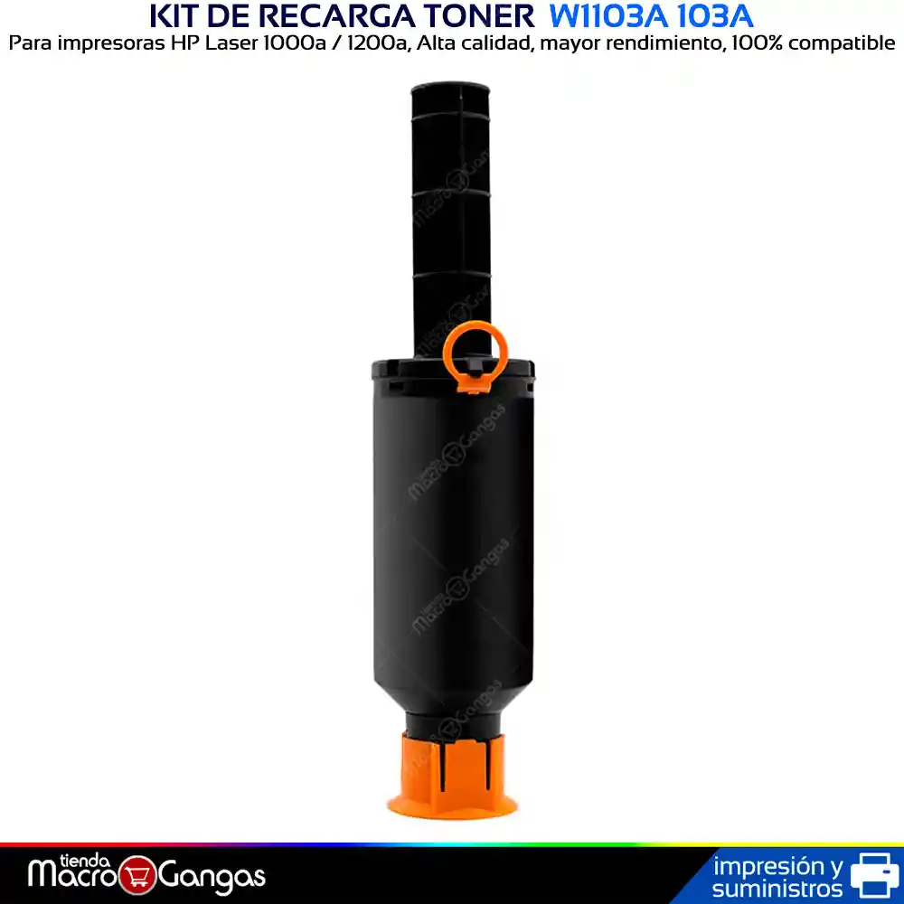 Kit Recarga Tóner W1103a 103a Neverstop Laser 1000a Mfp 1200