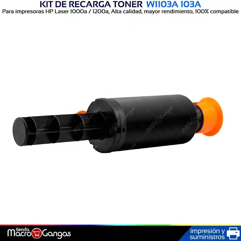 Kit Recarga Tóner W1103a 103a Neverstop Laser 1000a Mfp 1200