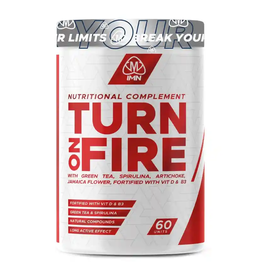 Turn On Fire 60 Unidades Imn Quemador De Grasa