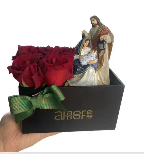 Regalo Navidad Pesebre Floral