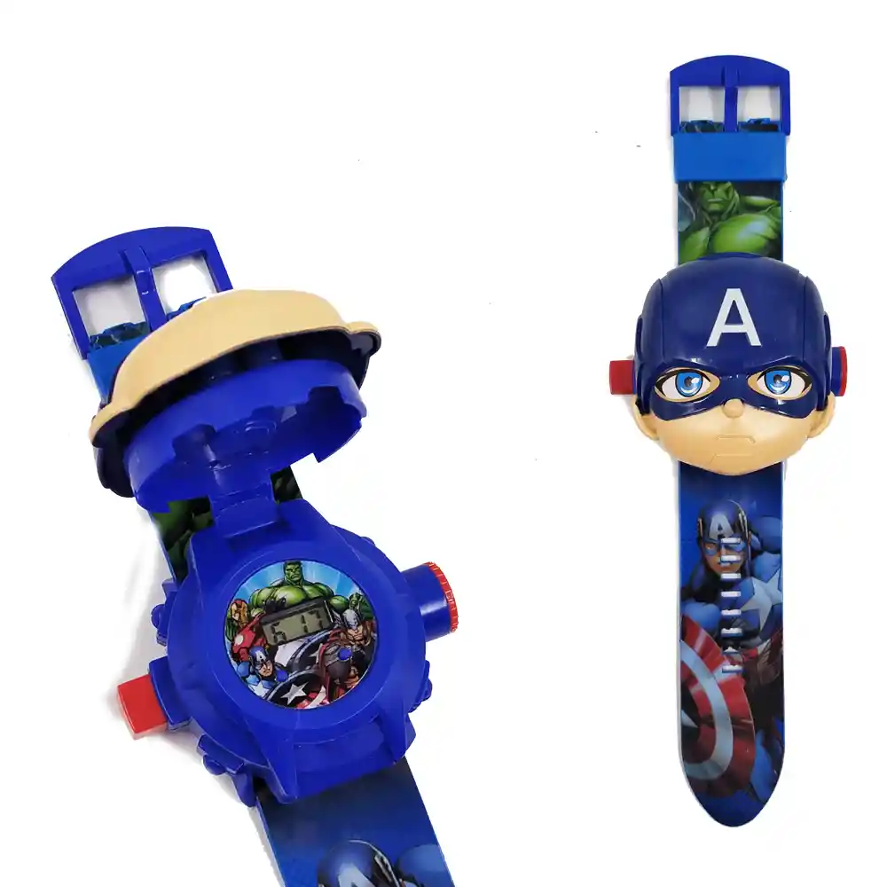 Relojes Super Heroes Proyector Juguetes Accesorios Niños Juguetería