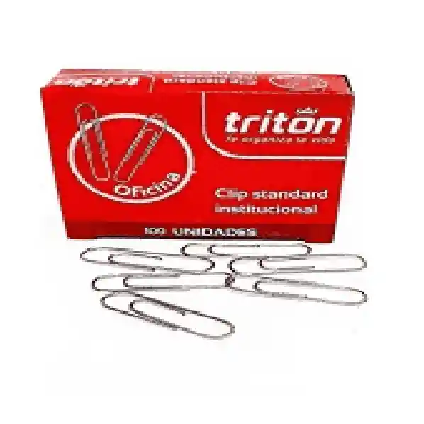 Clip Triton Standard Metálico Institucional X100 Und