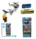 Set Avión Tren Bala Carros De Impulso Moto Bus Muñeco Regalo