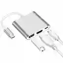 Adaptador Mac Windows Hub Usb-c A Hdmi Usb 3.0 Usb C 3 En 1