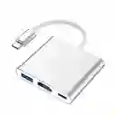 Adaptador Mac Windows Hub Usb-c A Hdmi Usb 3.0 Usb C 3 En 1