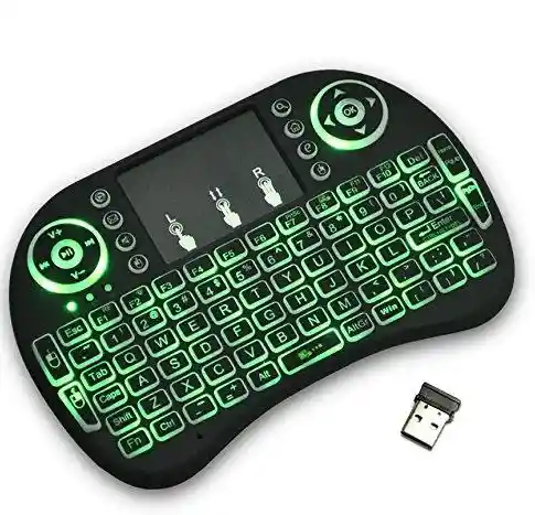 Mini Teclado Inalámbrico Con Touchpad Y Recargable Para Pc, Android, Tv Box, Windows