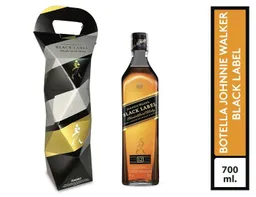 Whisky Johnnie Walker Black Label 700 Ml + Obsequio Bolsa De Regalo En Origami