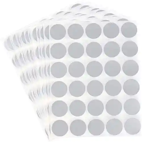 Paquete De Sticker Circular Adhesivo 13x13mm X231 Unds Plateados - Rotulos