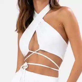 Crop Top Eva Blanco Talla S/m