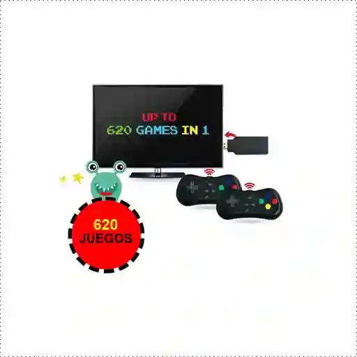 Consola Retro Arcade 620 Juegos 2 Controles